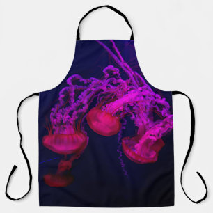 PINK JELLY FISH UNDER THE SEA APRON