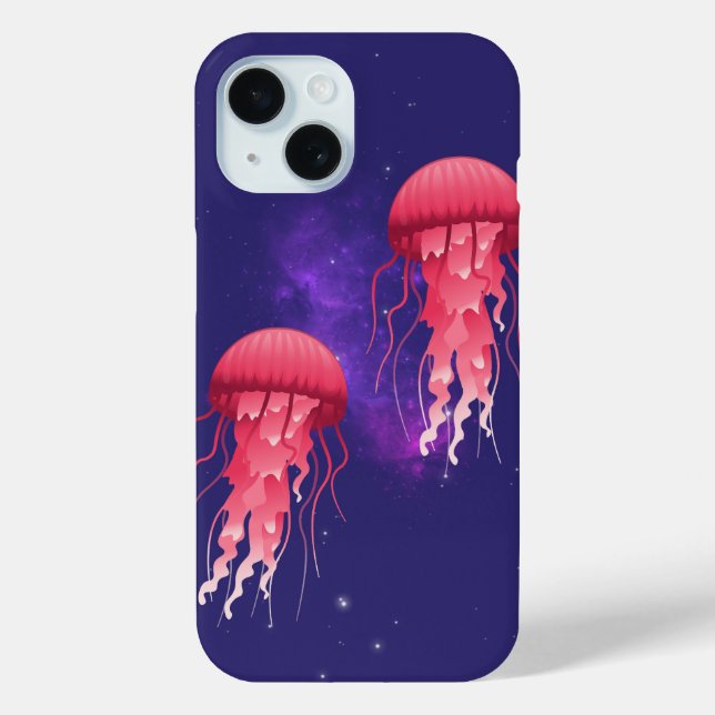 Pink Jellyfish Case-Mate iPhone Case (Back)
