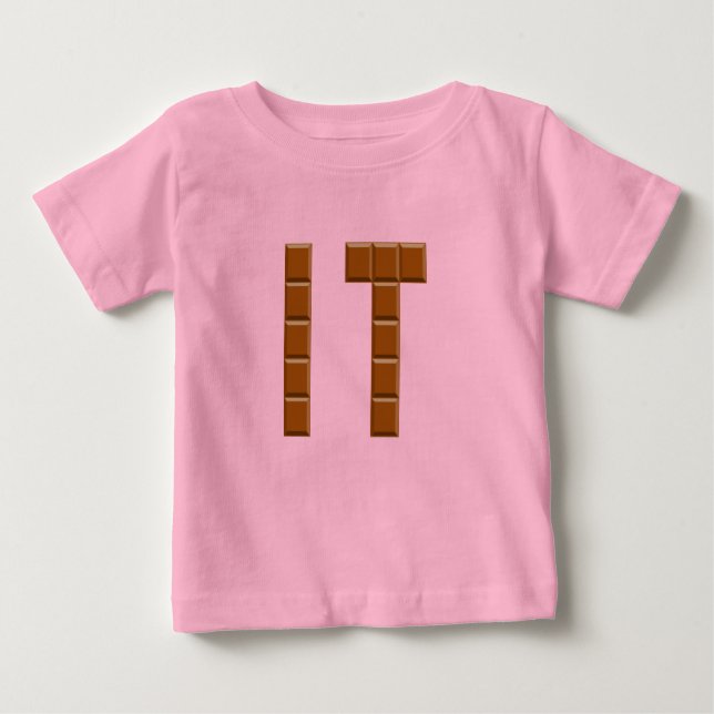 Pink jersey T-shirt Babies CHOCOLAT ITALY (Front)