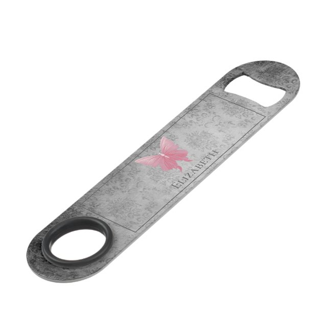 Pink Jewelled Butterfly (Front Angled)