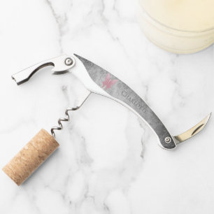 Pink Jewelled Butterfly Corkscrew