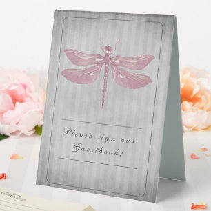 Pink Jewelled Dragonfly Wedding