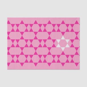 Pink Jewish Star tissue paper
