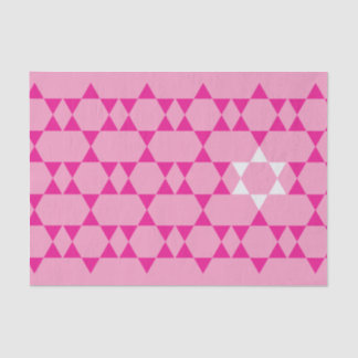 Pink Jewish Star tissue paper