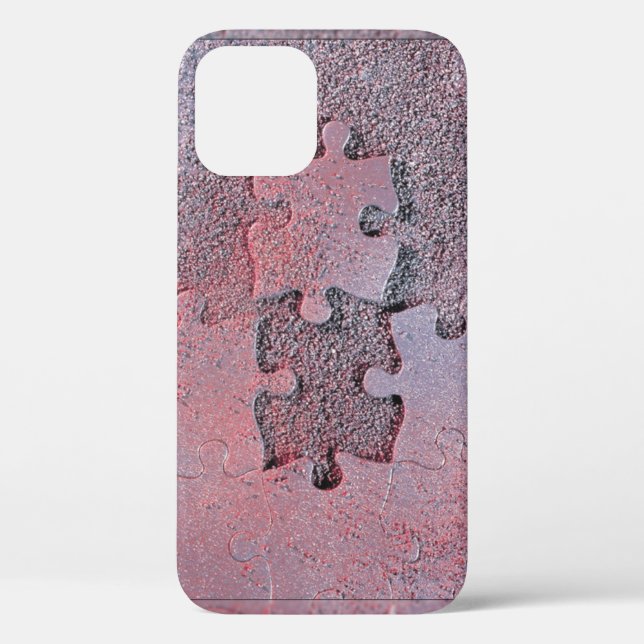 Pink Jigsaw Puzzle for Autism Awareness Month Case-Mate iPhone Case (Back)