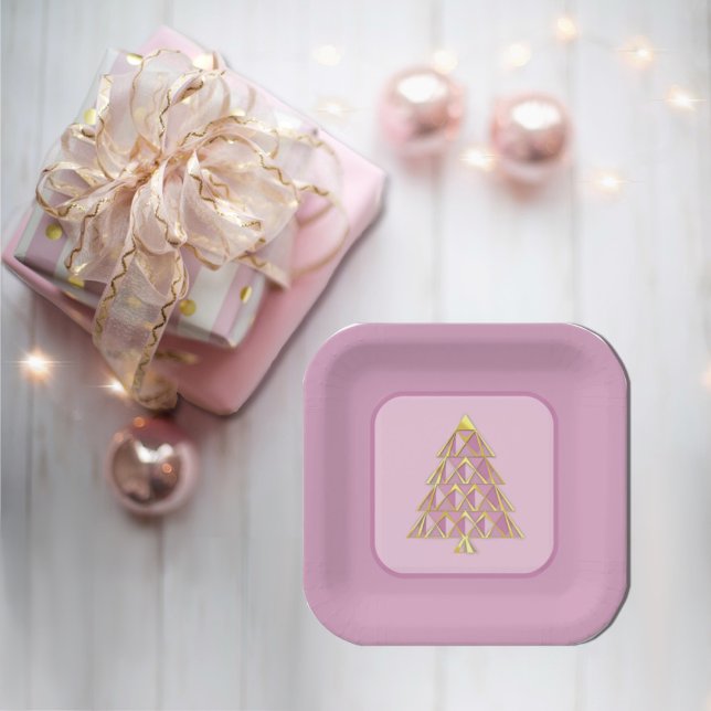 Pink Joyoux Noel Paper Plate (Creator Uploaded)