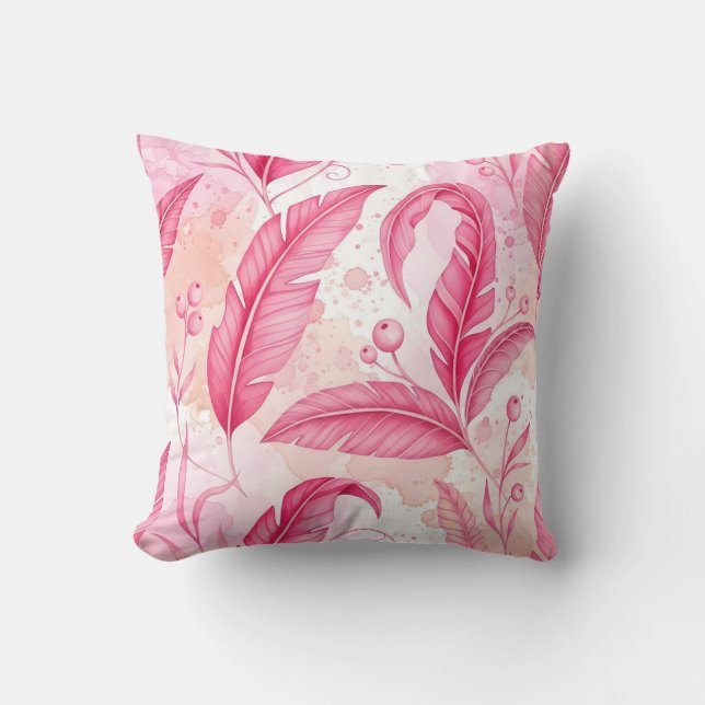pink jungle cushion (Front)