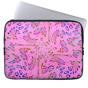 Pink Kaleidoscope Laptop Sleeve