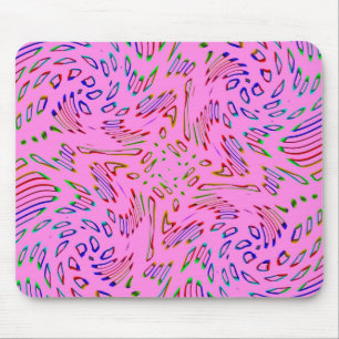 Pink Kaleidoscope Mouse Pad