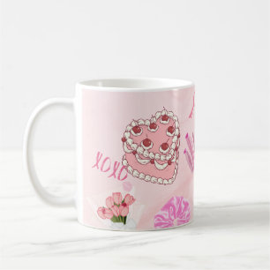Pink Kawaii girly Tote Bag. Coffee Mug