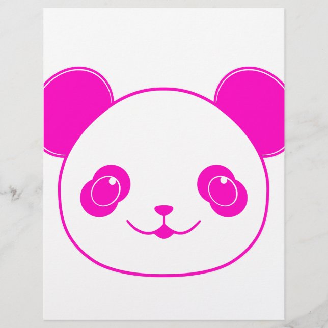 Pink Kawaii Panda Bear (Front)