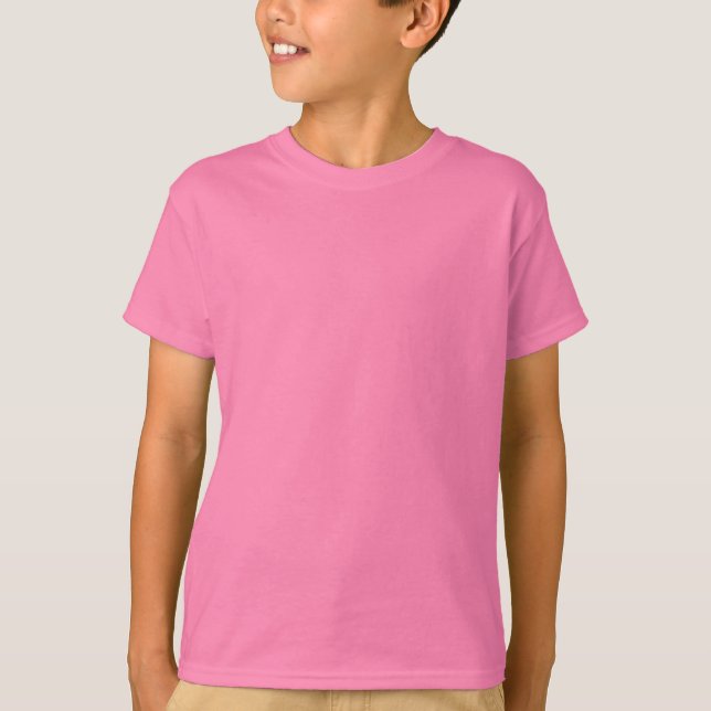 Pink Kids' Basic T-Shirt (Front)