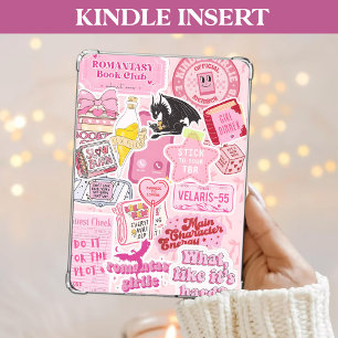 Pink Kindle Insert Cute & Girly Bookish Accessory Holiday Card