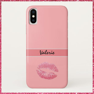 Pink Kiss iPhone X Case