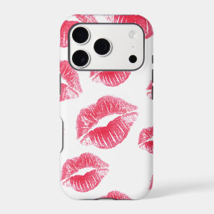 Pink Kiss Lips Pattern Modern Pop Art