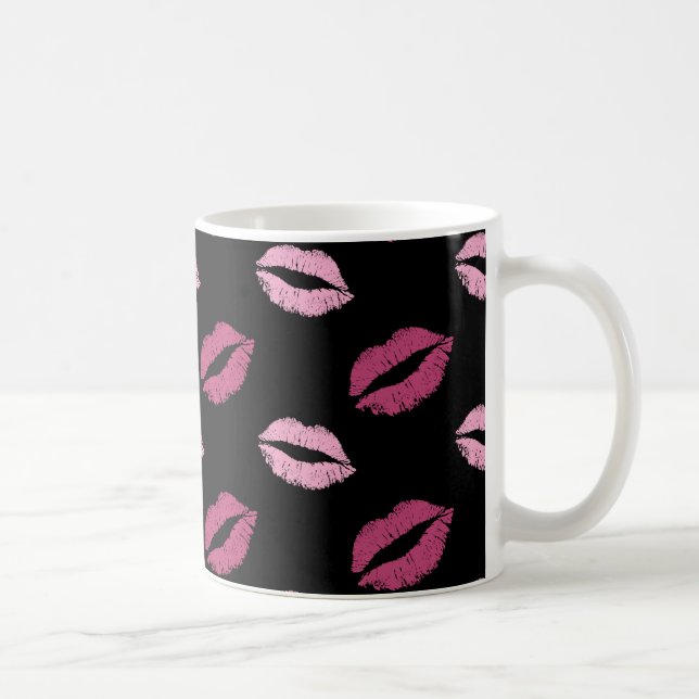 Pink Kisses Coffee Mug (Right)