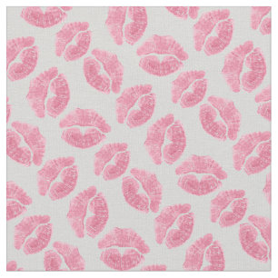 Pink Kisses Fabric Love Kiss Valentine's Fabrics