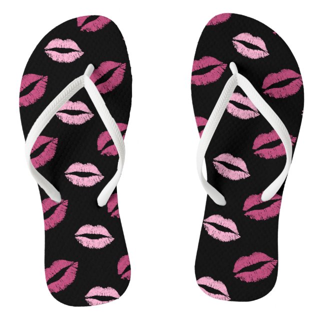 Pink Kisses Thongs (Footbed)