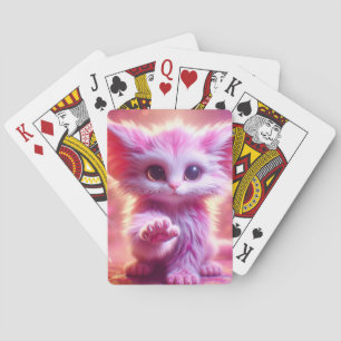 Pink Kitten Playing Cards