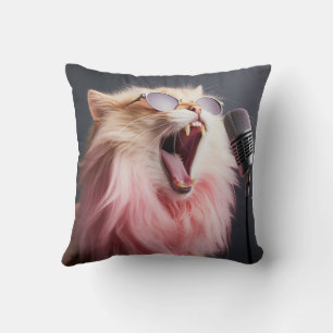 Pink Kitty Cat Cushion
