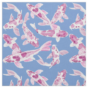 Pink Koi fish  Fabric