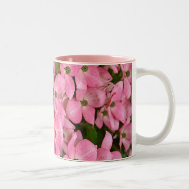Pink kousa dogwood coffee mug (Right)