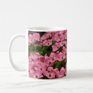 Pink kousa dogwood flowers coffee mug