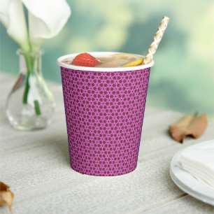 Pink Labyrinth Paper Cups