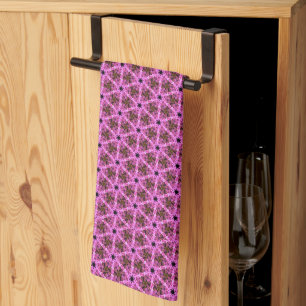 Pink Labyrinth Tea Towel