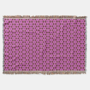 Pink Labyrinth Throw Blanket