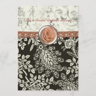 Pink Lace Bridal Shower invitation
