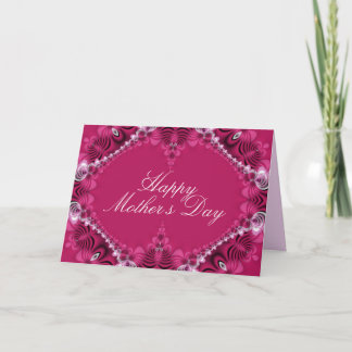 Pink Lace Elegance Mothers Day Card