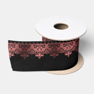 Pink lace romantic decor gradient bronze lacy anni satin ribbon