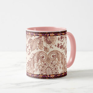 Pink Lace Roses Mug