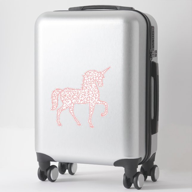 Pink lace unicorn (Suitcase)
