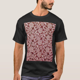 Pink lace, vintage roses pattern. T-Shirt