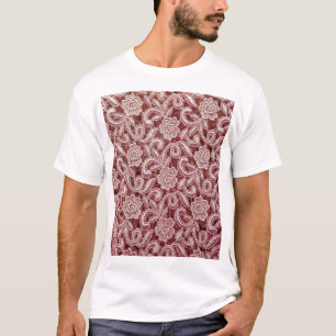 Pink lace, vintage roses pattern. T-Shirt