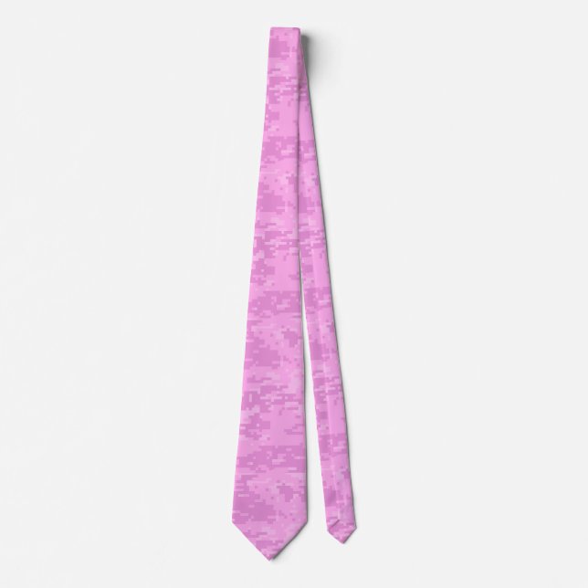 Pink Lady Digital Camo Pattern Tie (Front)