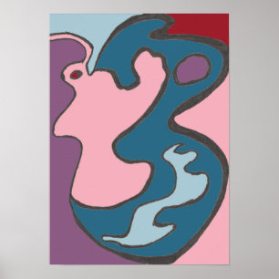 Pink Lady Flutterfly Poster