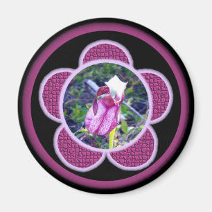 Pink Lady Slipper 2 Magnet