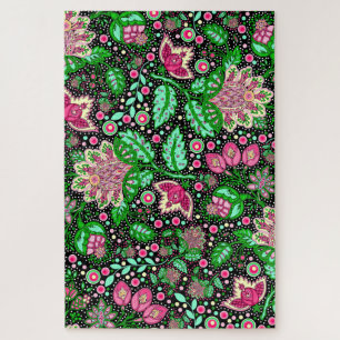 Pink Lady Slipper Flower NH State Wildflower Jigsaw Puzzle