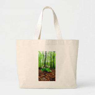 Pink Lady Slipper wild Orchid Large Tote Bag