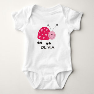 Pink Ladybug Bodysuit