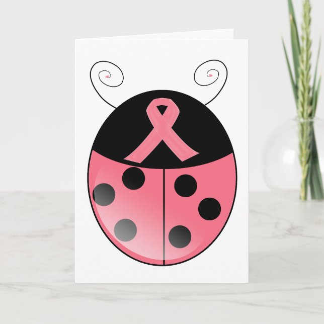Pink Ladybug Card (Front)