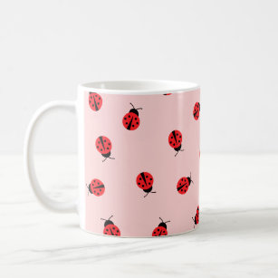 Pink Ladybug Coffee Mug