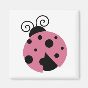 Pink Ladybug Magnet