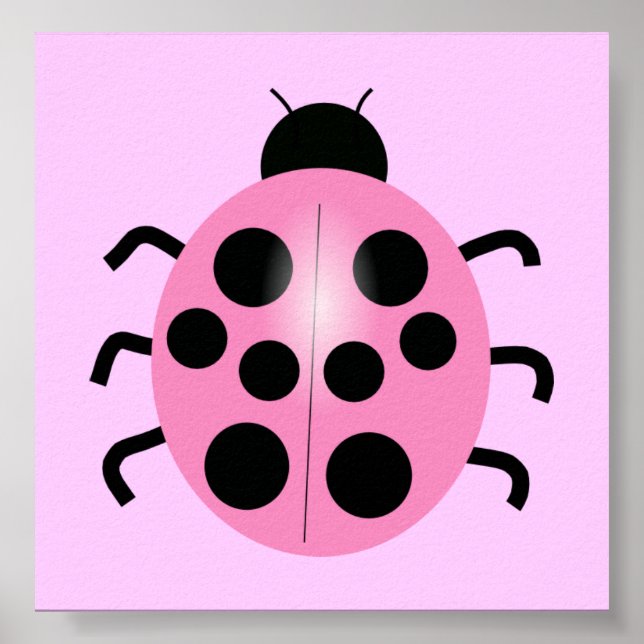 pink ladybug poster (Front)