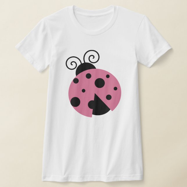 Pink Ladybug T-Shirt (Laydown)