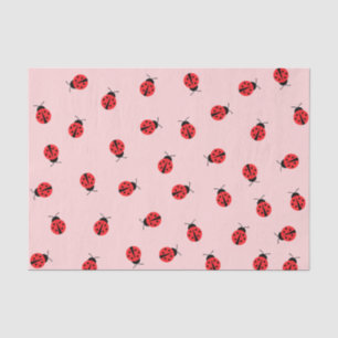 Pink Ladybug Tissue Paper