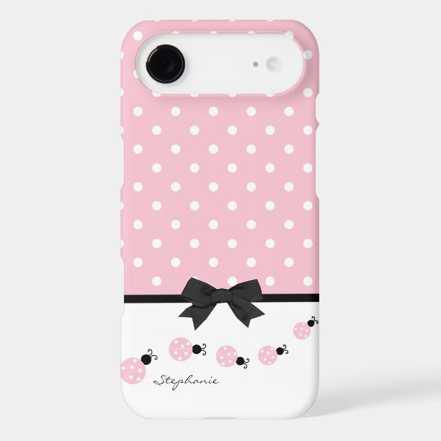 Pink Ladybugs Custom iPhone 5 Case (Back)